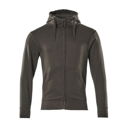 GIMONT HOODIE WITH ZIPPER DARK ANTHRACITE (XS)