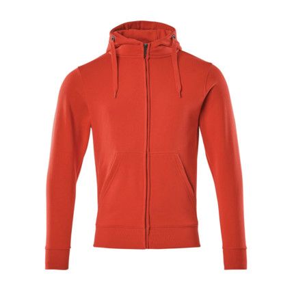 GIMONT HOODIE WITH ZIPPER TRAFFIC RED (XS)