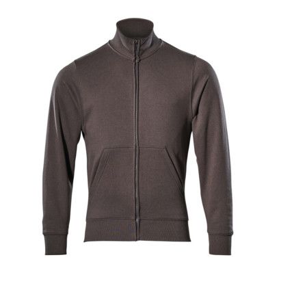 LAVIT SWEATSHIRT WITH ZIPPER DARK ANTHRACITE (M)