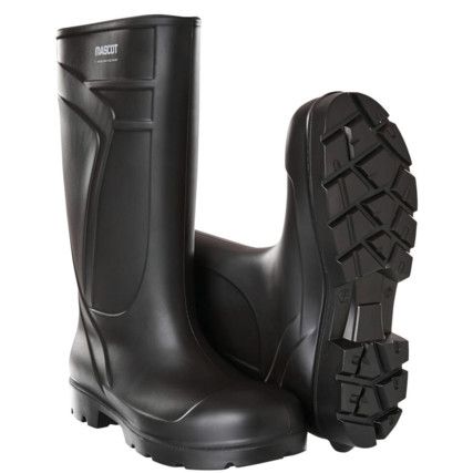 PU SAFETY BOOTS BLACK (M10)