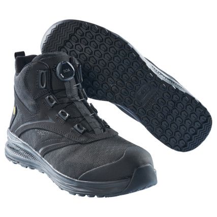 SAFETY BOOT BLACK/BLACK (6.5)