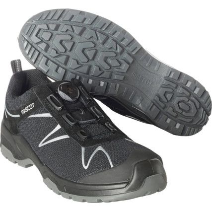 SAFETY SHOE BLACK/SILVER (M10)