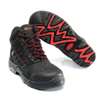 KENYA SAFETY BOOT BLACK/RED(M6.5)