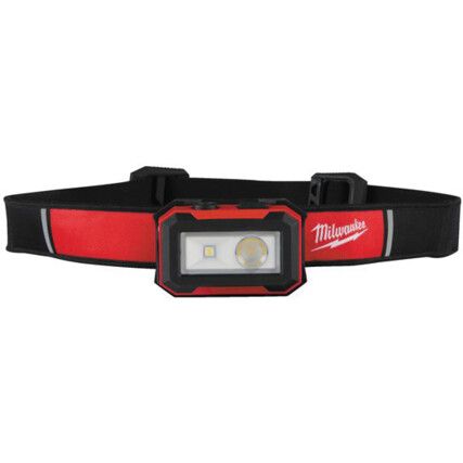 Head Torch, LED, Rechargeable, 450lm, 100m Beam Distance, IP54
