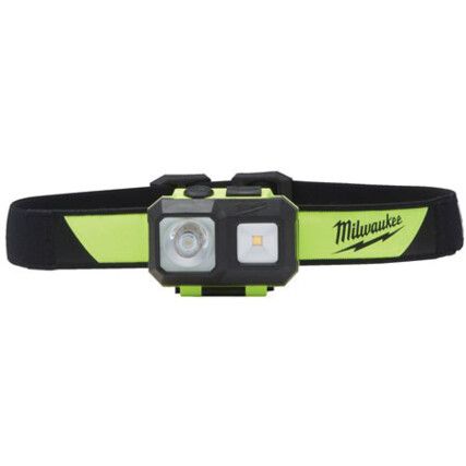 Head Torch, LED, Non-Rechargeable, 310lm, 100m Beam Distance, IP64, ATEX Category 1