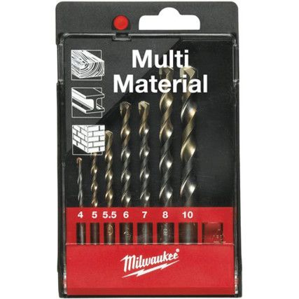 MULTI MATERIAL DRILL SET 4-10mm(7PC)