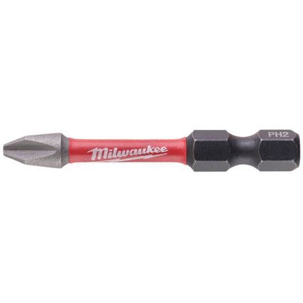 1/4"HEX; SHOCKWAVE IMPACT DUTY DRIVER BIT PH2x50mm (PK-10)