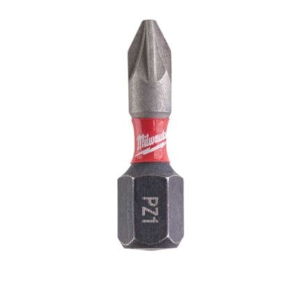 1/4"HEX; SHOCKWAVE IMPACT DUTY DRIVER BIT PZ1x25mm (PK-2)