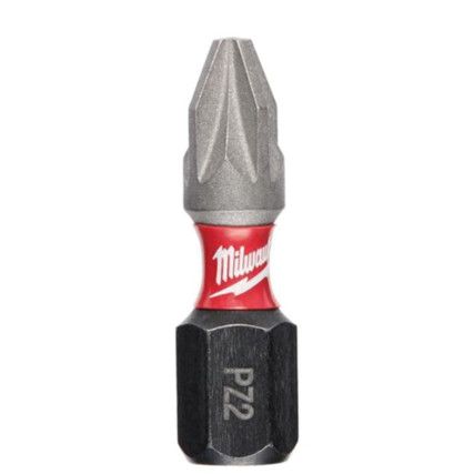 1/4"HEX; SHOCKWAVE IMPACT DUTY DRIVER BIT PZ2x25mm (PK-2)