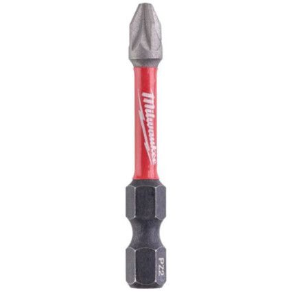 1/4"HEX; SHOCKWAVE IMPACT DUTY DRIVER BIT PZ2x50mm (PK-10)