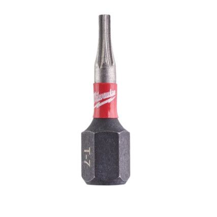 1/4"HEX; SHOCKWAVE IMPACT DUTY DRIVER BIT TX7x25mm (PK-2)