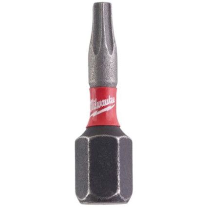 1/4"HEX; SHOCKWAVE IMPACT DUTY DRIVER BIT TX10x25mm (PK-2)