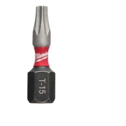 1/4"HEX; SHOCKWAVE IMPACT DUTY DRIVER BIT TX15x25mm (PK-2)