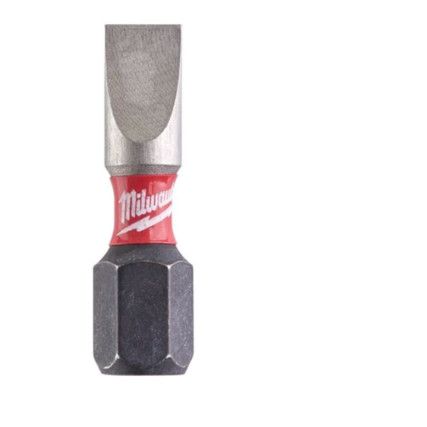 1/4"HEX; SHOCKWAVE IMPACT DUTY DRIVER BIT SL0T 0.8x5.5x25mm (PK-2)