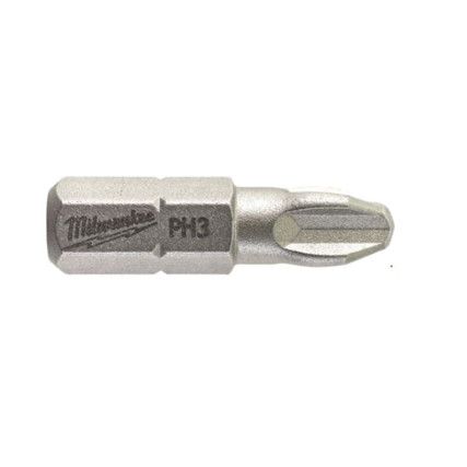 1/4"HEX; SCREWDRIVING BIT PH3x25mm (PK-25)