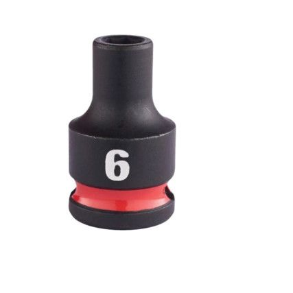 3/8"SQ DRIVE; SHOCKWAVE IMPACT SOCKET 6mm STD-II