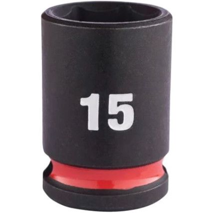 3/8"SQ DRIVE; SHOCKWAVE IMPACT SOCKET 15mm STD-II