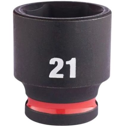 3/8"SQ DRIVE; SHOCKWAVE IMPACT SOCKET 21mm STD-II