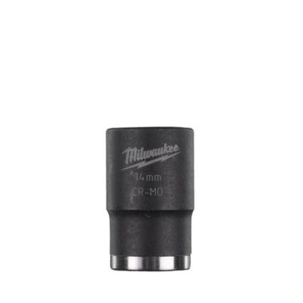 1/2"SQ DRIVE; SHOCKWAVE IMPACT SOCKET 14mm STD