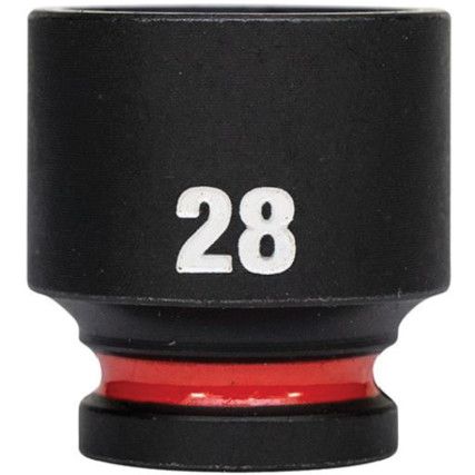 1/2"SQ DRIVE; SHOCKWAVE IMPACT SOCKET 28mm STD-II