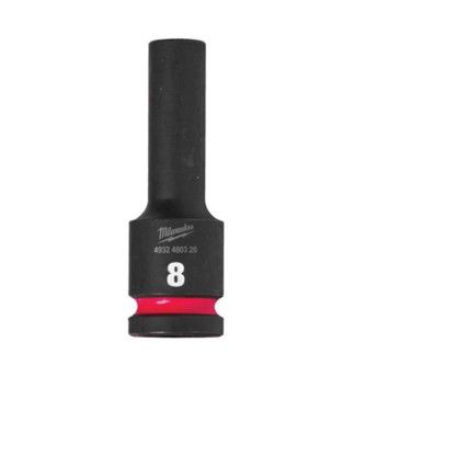 1/2"SQ DRIVE; SHOCKWAVE IMPACT SOCKET 8mm DEEP-II