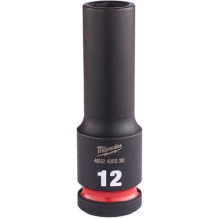 1/2"SQ DRIVE; SHOCKWAVE IMPACT SOCKET 12mm DEEP-II