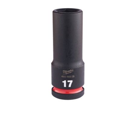 1/2"SQ DRIVE; SHOCKWAVE IMPACT SOCKET 17mm DEEP-II