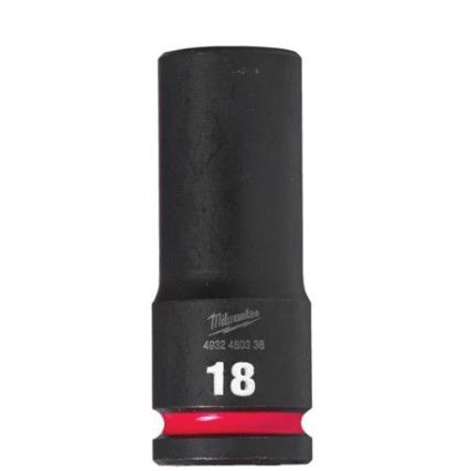 1/2"SQ DRIVE; SHOCKWAVE IMPACT SOCKET 18mm DEEP-II