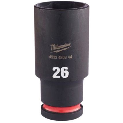 1/2"SQ DRIVE; SHOCKWAVE IMPACT SOCKET 26mm DEEP-II