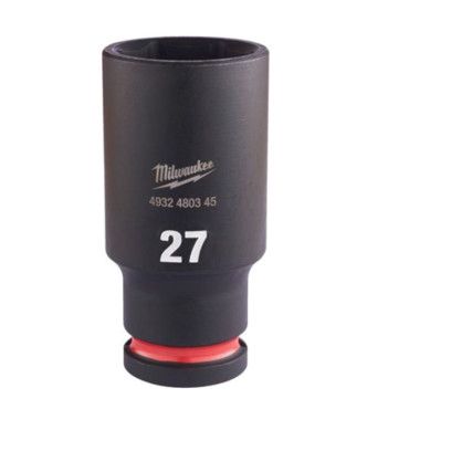 1/2"SQ DRIVE; SHOCKWAVE IMPACT SOCKET 27mm DEEP-II