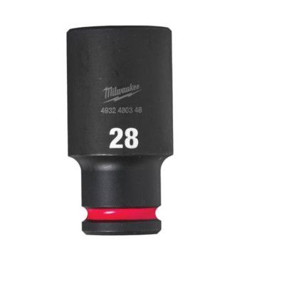 1/2"SQ DRIVE; SHOCKWAVE IMPACT SOCKET 28mm DEEP-II