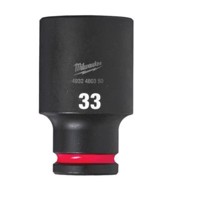 1/2"SQ DRIVE; SHOCKWAVE IMPACT SOCKET 33mm DEEP-II