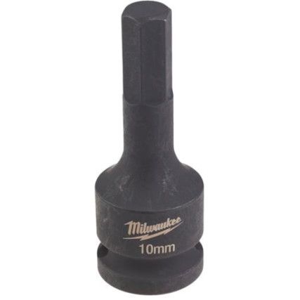 1/2"SQ DRIVE; IMPACT HEX BIT SOCKET HEX10