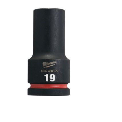 3/4"SQ DRIVE; SHOCKWAVE IMPACT SOCKET 19mm DEEP-II