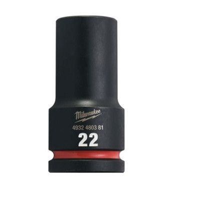 3/4"SQ DRIVE; SHOCKWAVE IMPACT SOCKET 22mm DEEP-II