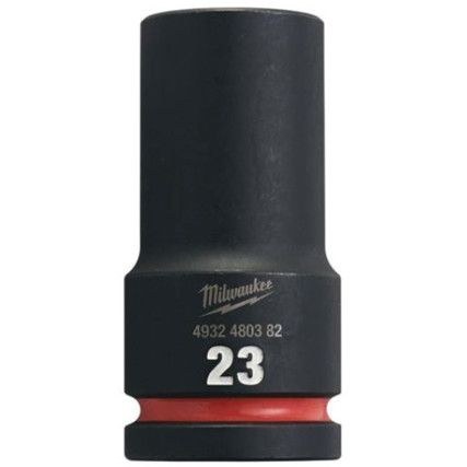 3/4"SQ DRIVE; SHOCKWAVE IMPACT SOCKET 23mm DEEP-II