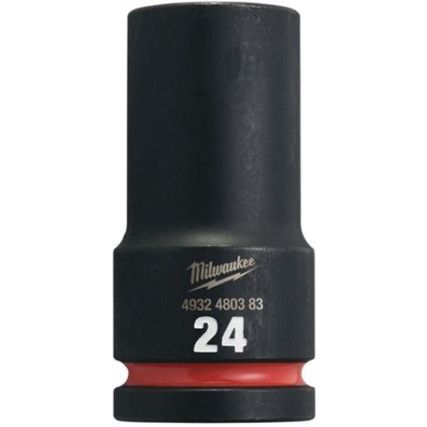 3/4"SQ DRIVE; SHOCKWAVE IMPACT SOCKET 24mm DEEP-II