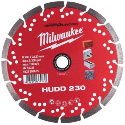 DIAMOND BLADE SPEEDCROSS HUDD230mm