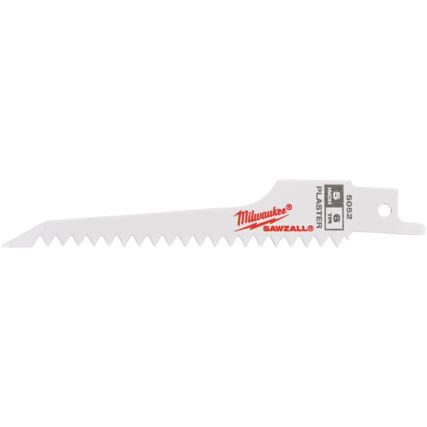 SAWZALL RECIPRO' BLADE SPECIAL APP'S 125mm 6TPI PLASTER (PK-5)