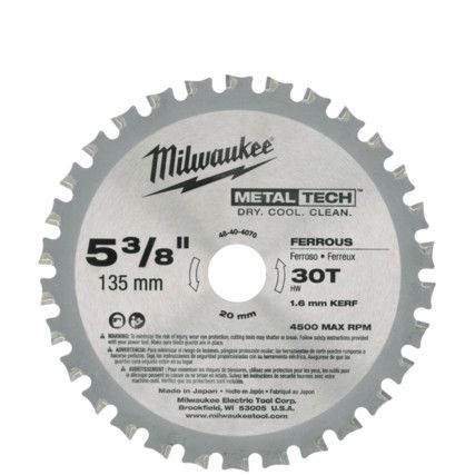 CIRCULAR SAW BLADE (CSB) P M135x20x1.6x30