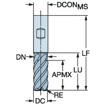 2F341-1600-300-SD1710 SOLID CARBIDE END MILL