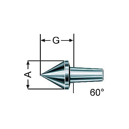 070734, Revolving Centre Insert,  60°,4MT