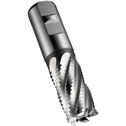 Series C400 HSS-E Multi-Flute Flatted Shank Roughing End Mill - Metric thumbnail-1