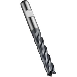 Series C492 HSS-E Flatted Shank Multi-Flute Long Series Roughing End Mill - Alcrona Coated - Metric  thumbnail-0