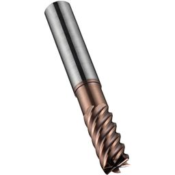 Series S525 Carbide Multi Flute Short Series End Mill - TiSiN Coated - Metric  thumbnail-0