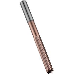 Series S527 Carbide Multi Flute Extra Long End Mill - TiSiN Coated - Metric  thumbnail-0