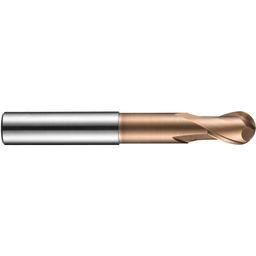 Series S531 Carbide 2 Flute Long Reach Ball Nosed Slot Drill -TiSiN Coated - Metric  thumbnail-2