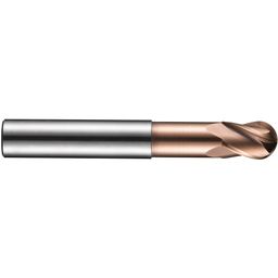 Series S534 Carbide 4 Flute Extra Short Ball Nosed End Mill - TiSiN Coated - Metric  thumbnail-2