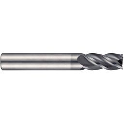 Series S763 Carbide 4 Flute Short Series Corner Radius End Mill - AlCrN Coated - Metric  thumbnail-2