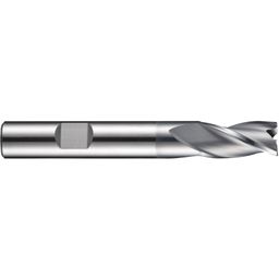 Series S813HB Carbide 3 Flute Weldon Flat Short Series Slot Drill - Alcrona Coated - Metric - DIN 6527L thumbnail-2